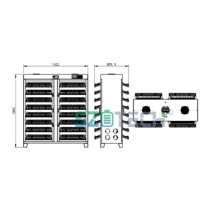 Máquina de proba completa de baterías de litio